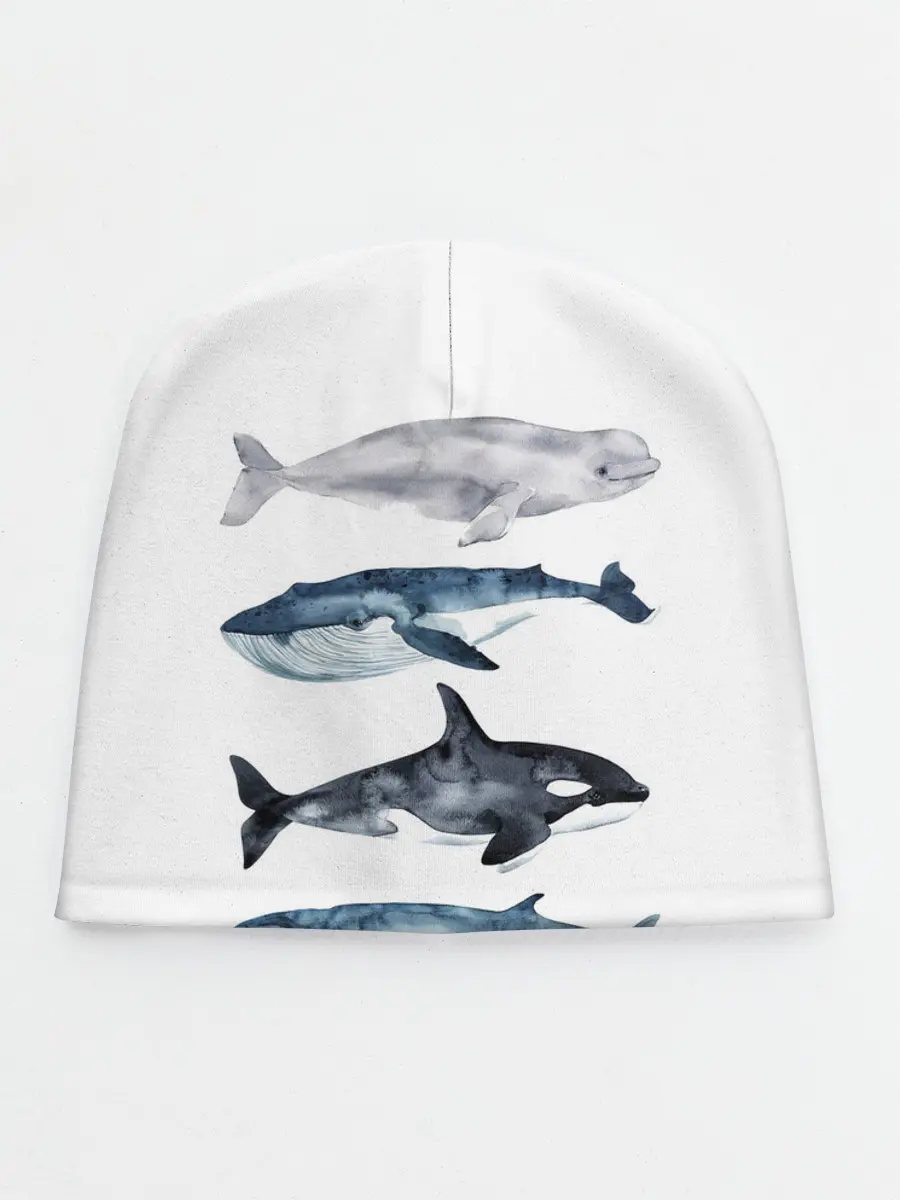 Детская шапка / киты