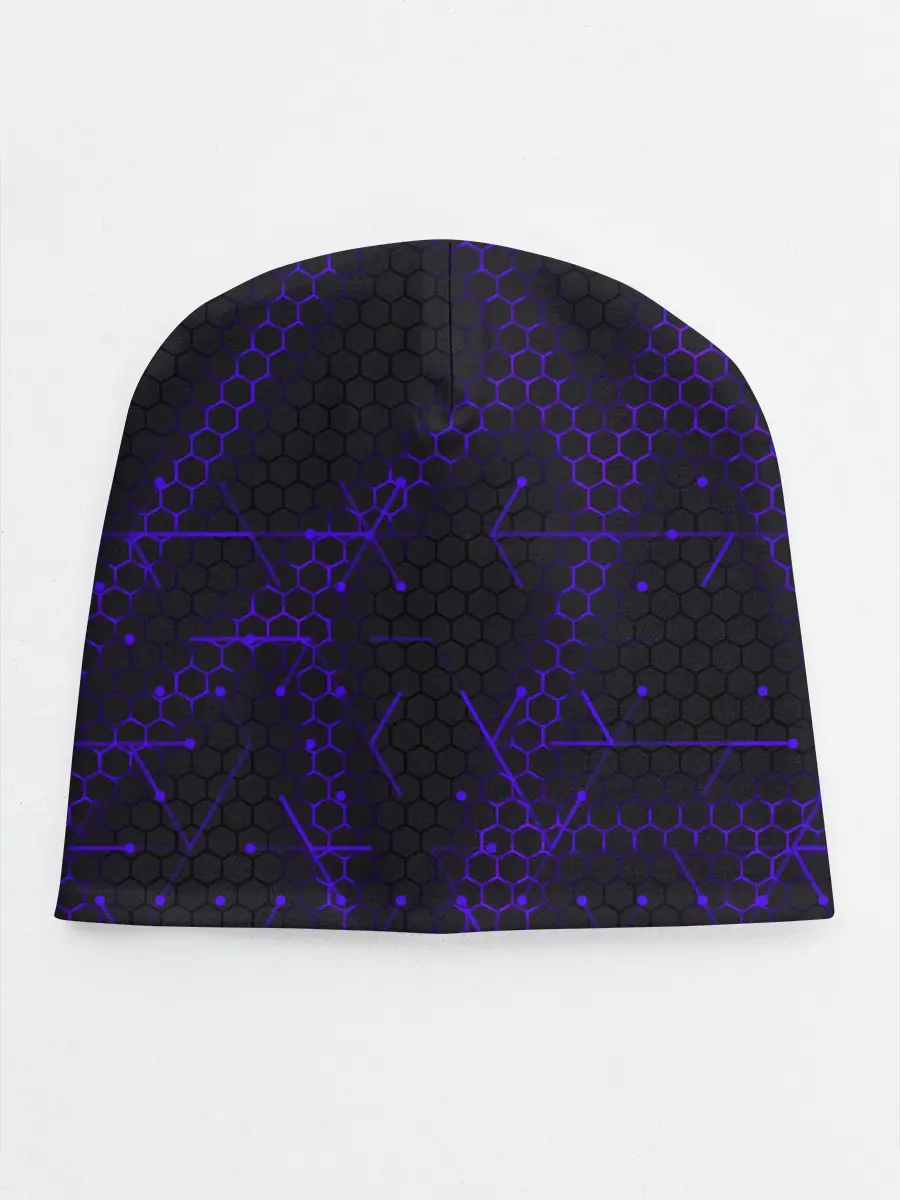 Детская шапка / СТАЛЬНЫЕ СОТЫ - НЕОН.ГЕОМЕТРИЯ