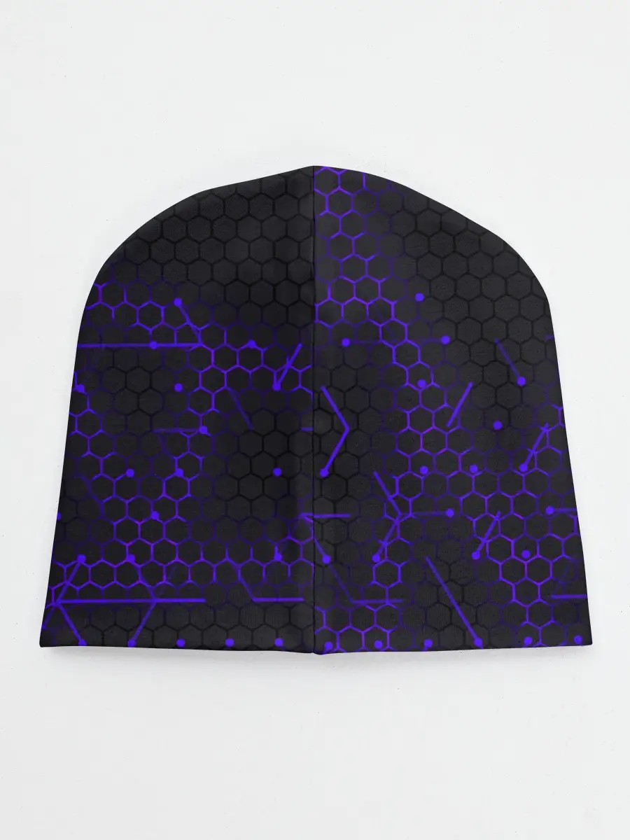 Детская шапка / СТАЛЬНЫЕ СОТЫ - НЕОН.ГЕОМЕТРИЯ