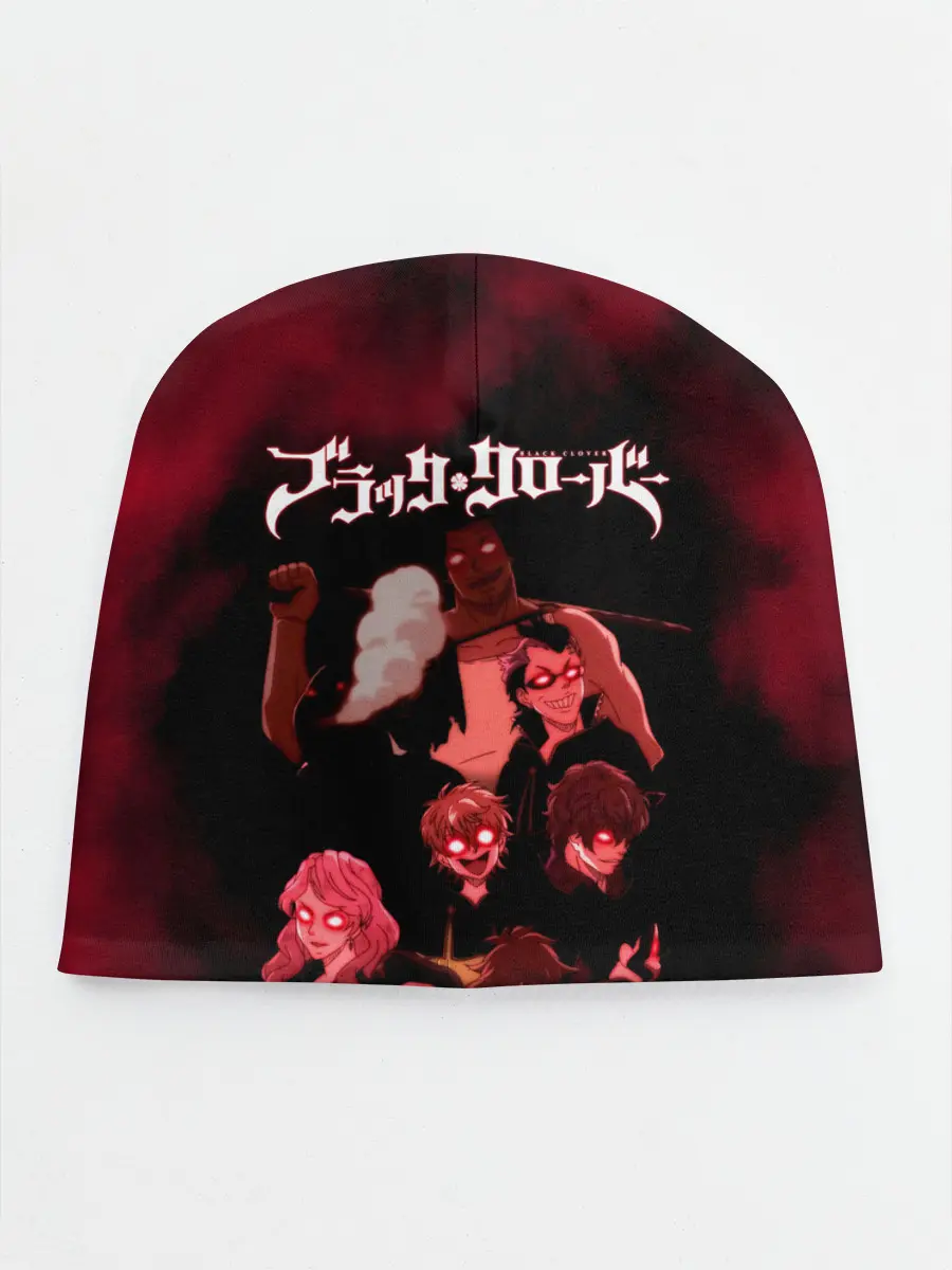 Детская шапка / Черные быки демонические глаза