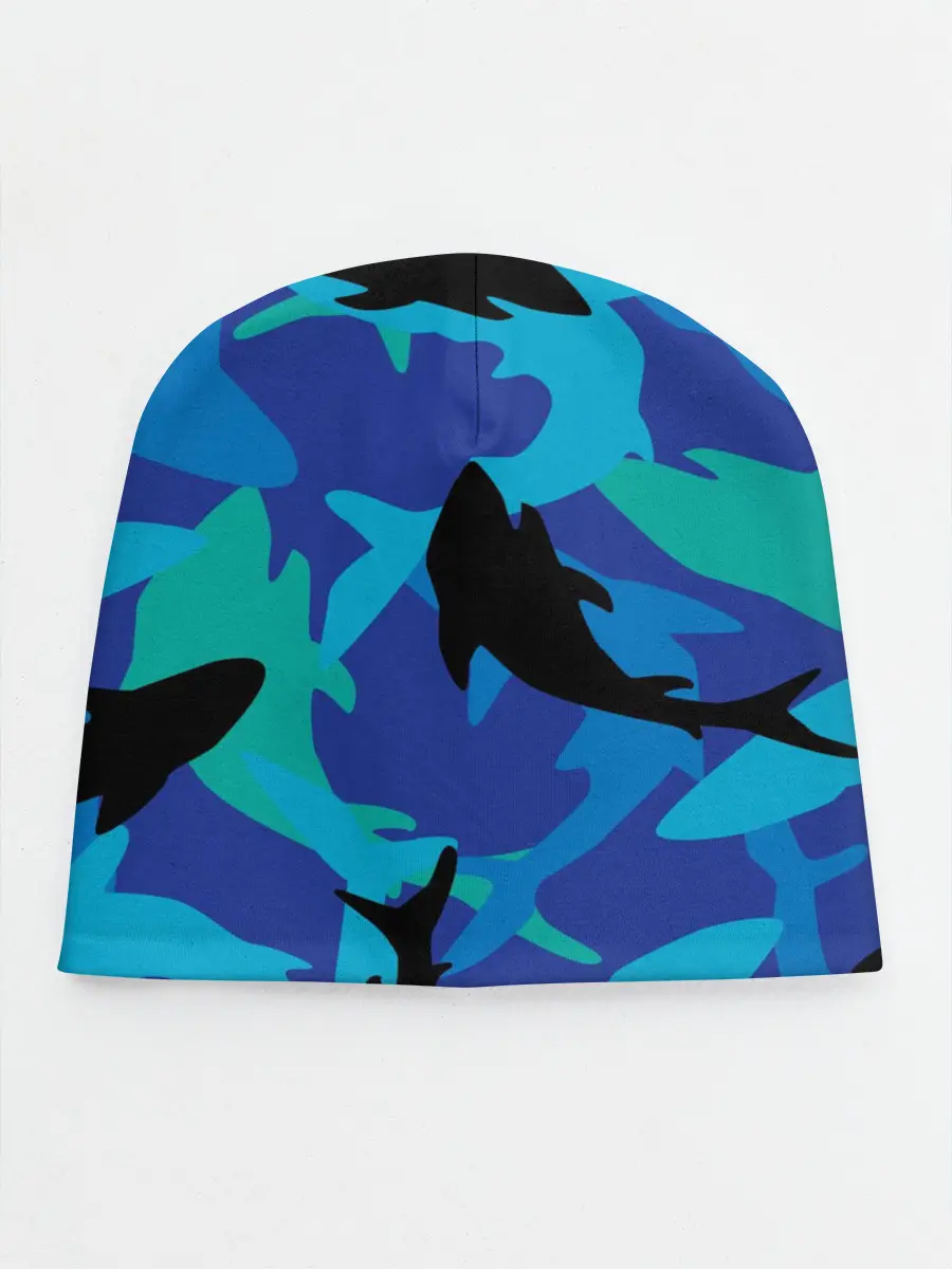 Детская шапка / Акулы паттерн
