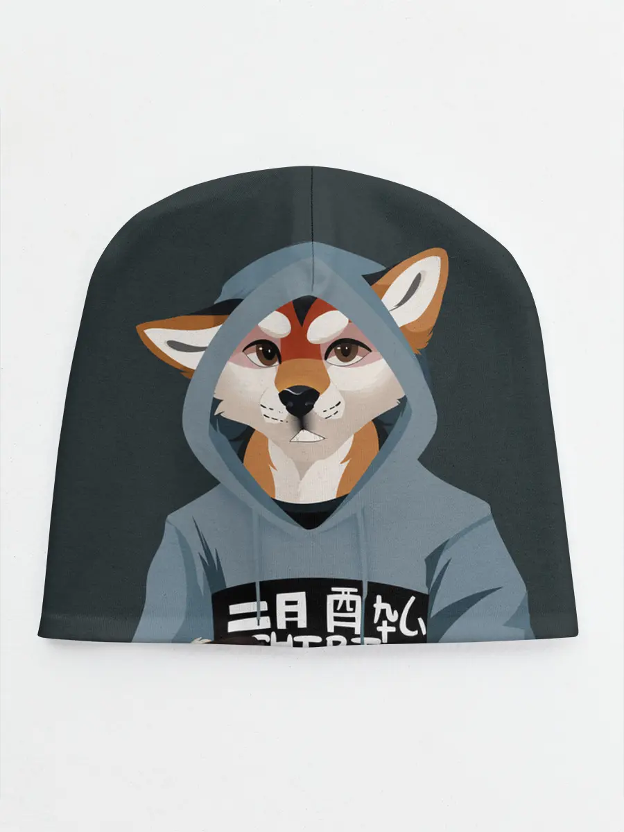 Детская шапка / Furry fox