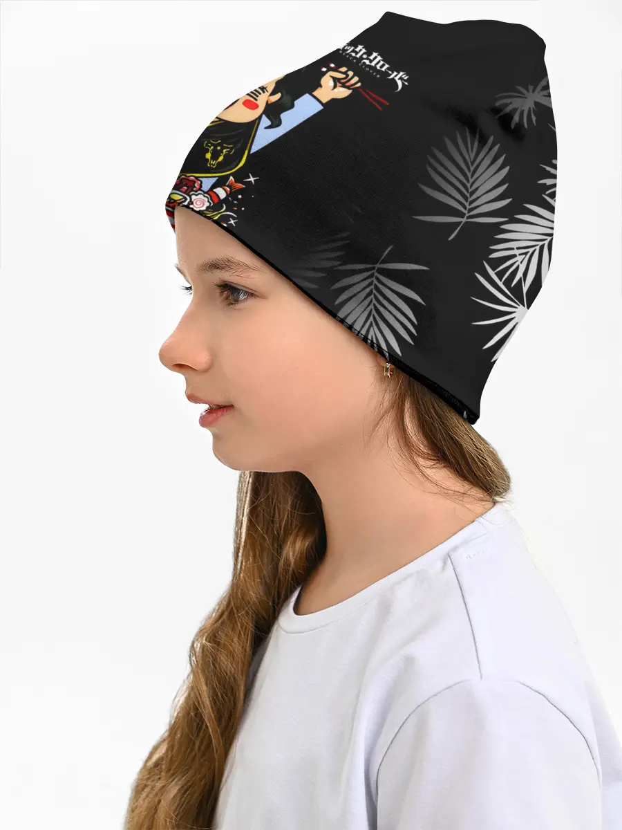 Детская шапка / Чами Паппитсон Чёрный клевер