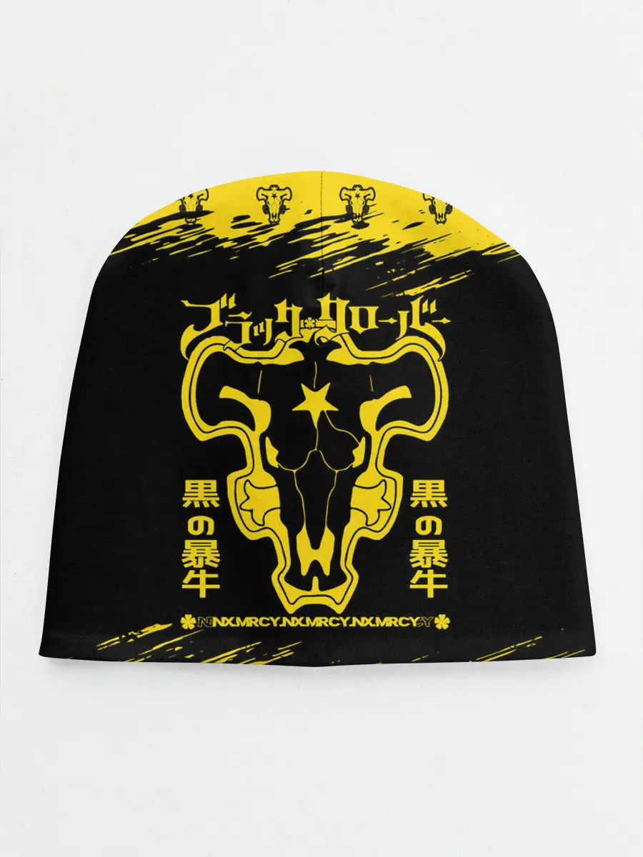 Детская шапка / Черные быки Чёрный клевер