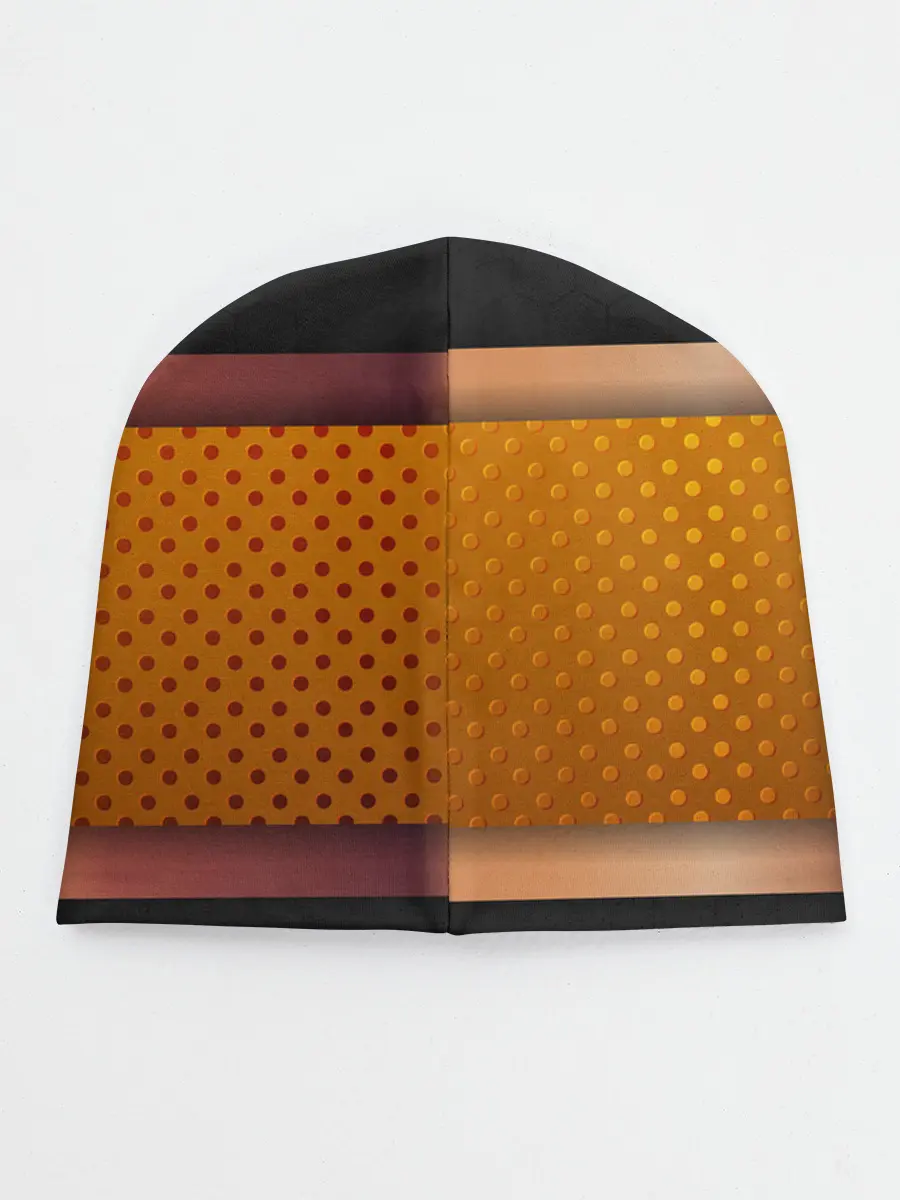 Детская шапка / 3d gold / black