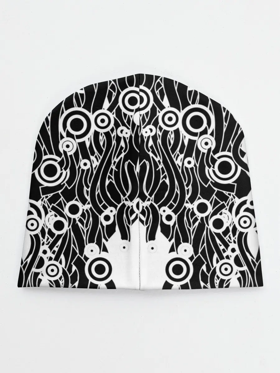 Детская шапка / абстракция, круги, линии,