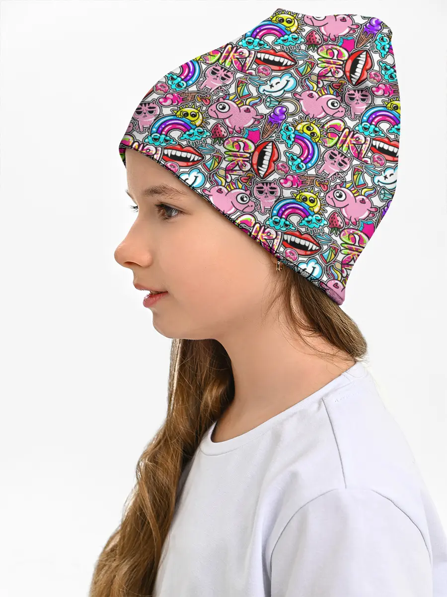 Детская шапка / сумасшедший стикербомб