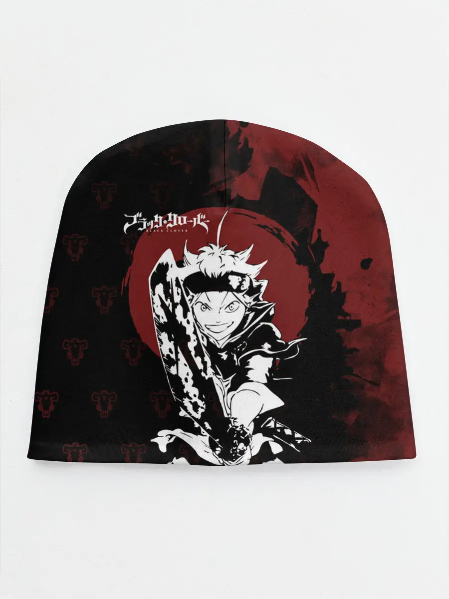 Детская шапка / Чёрный клевер Аста с мечом