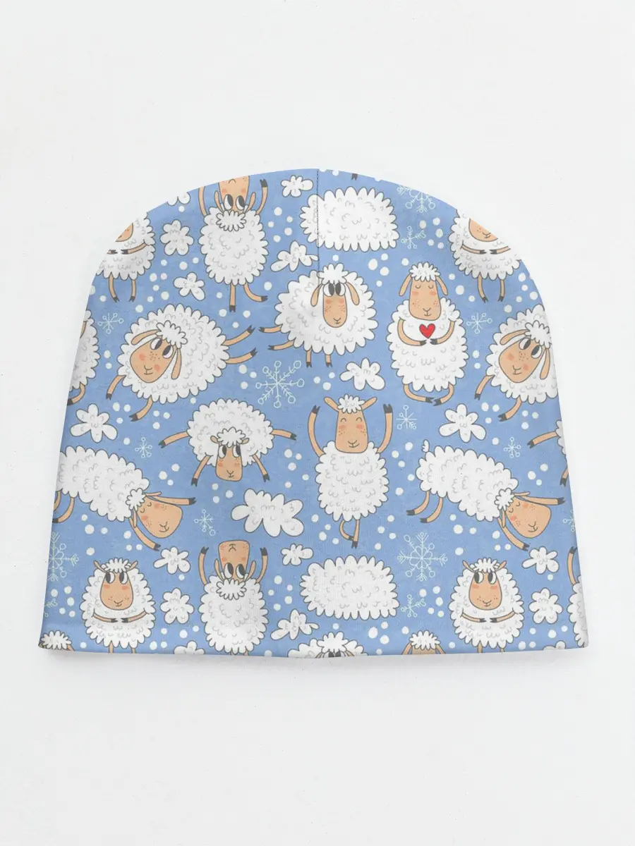 Детская шапка / Счастливые овечки