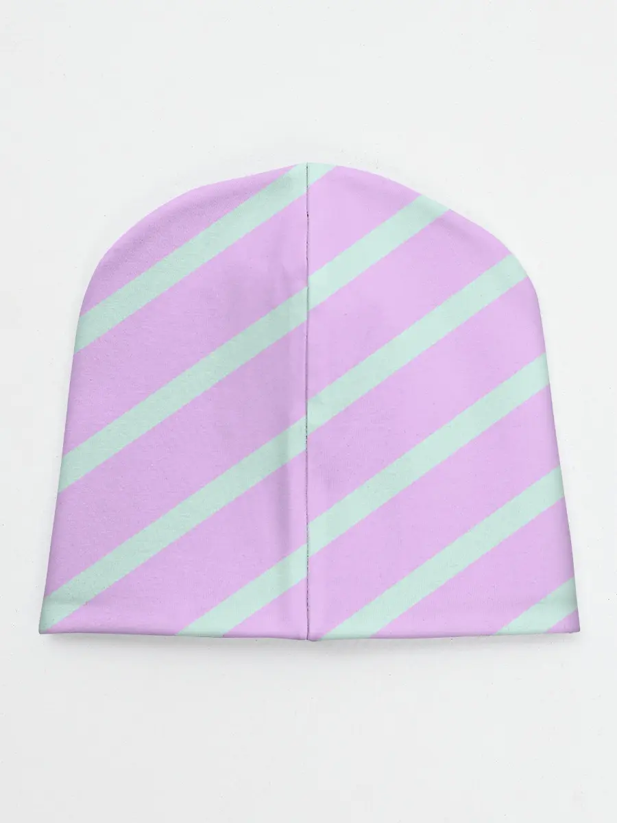 Детская шапка / графический: клетка полоска