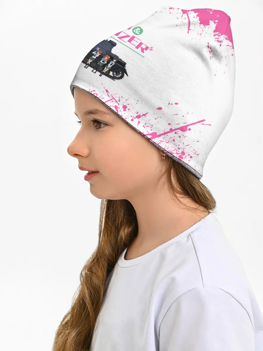 Детская шапка / Девушки и танки | Pink