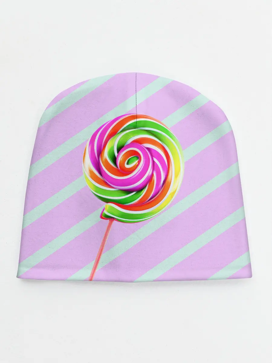 Детская шапка / Леденец графический фон