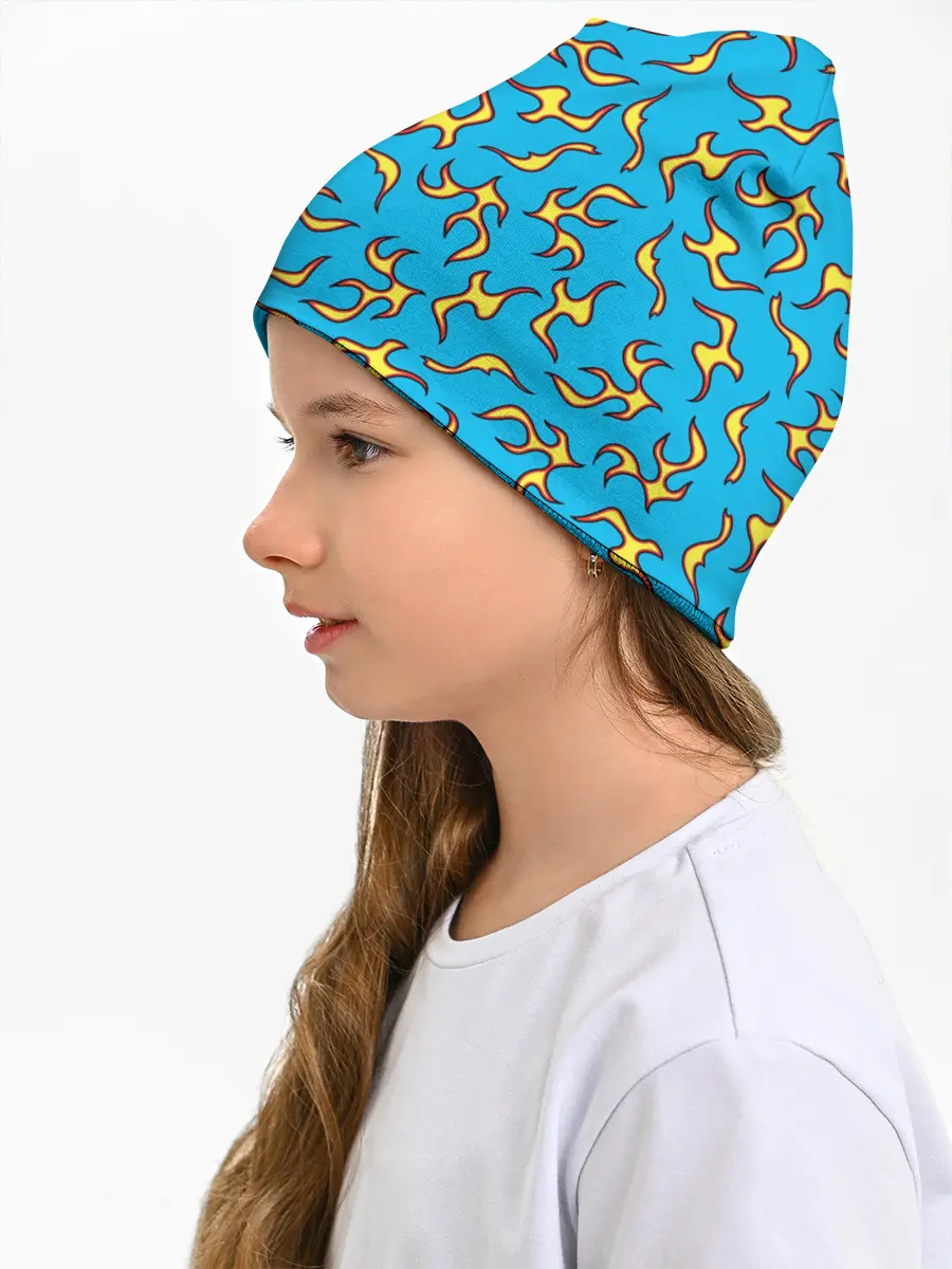 Детская шапка / ОГОНЬ / УЗОР / FIRE