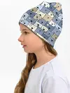 Детская шапка / Собачки рисунок паттерном