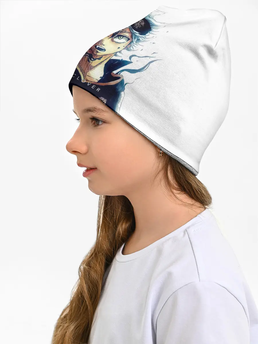 Детская шапка / Черный Аста Чёрный клевер