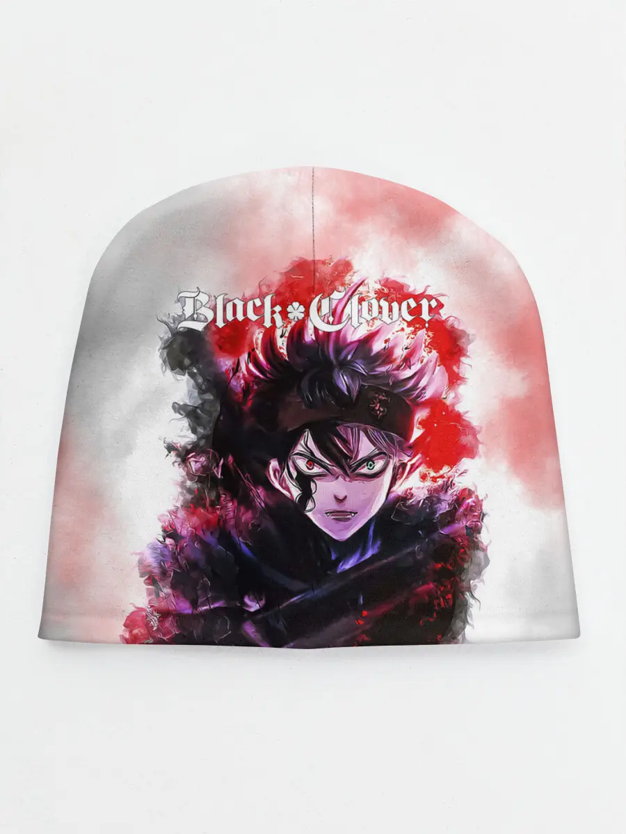 Детская шапка / Чёрный клевер Черный Аст а