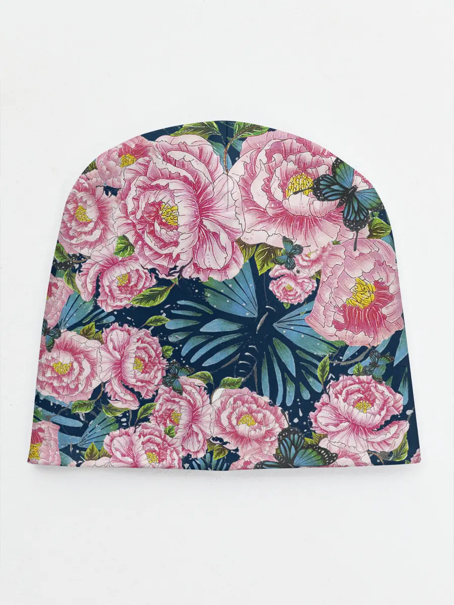 Детская шапка / Пионы