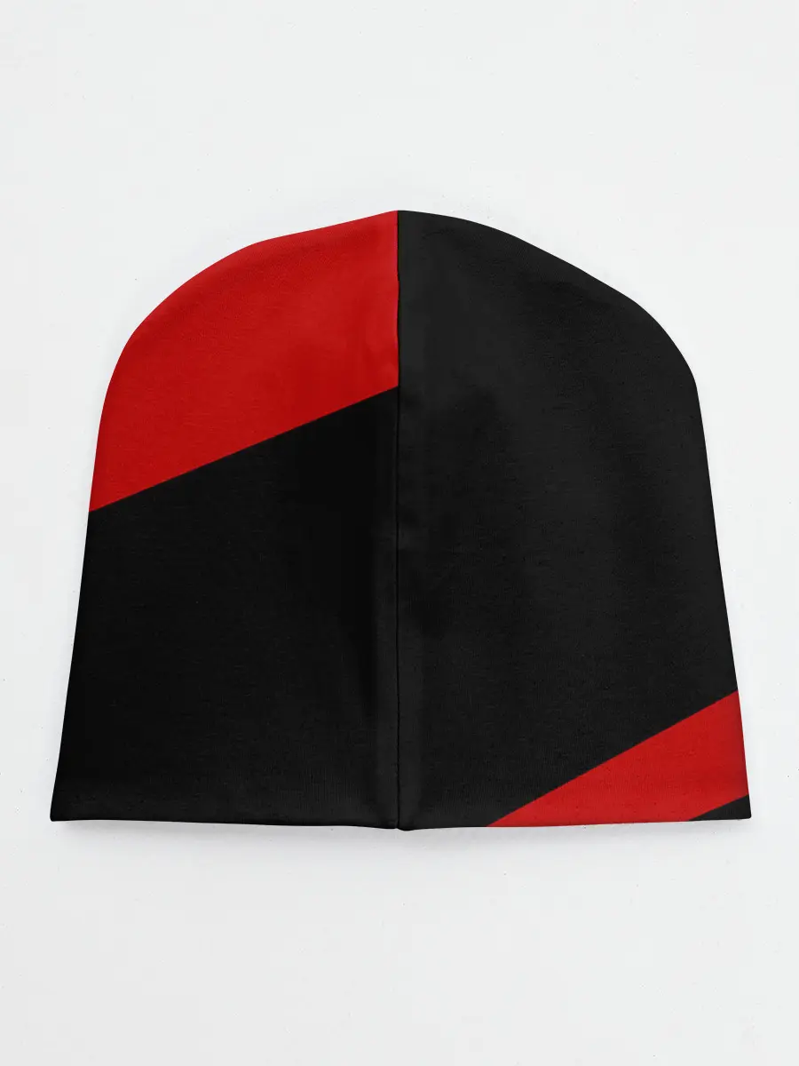 Детская шапка / Чёрный клевер Аста красная полоса