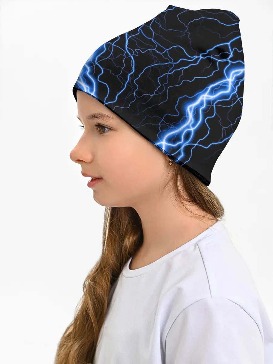 Детская шапка / ГОЛУБАЯ МОЛНИЯ / ГРОЗА