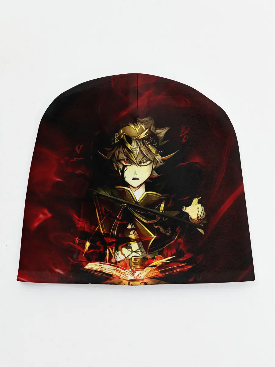 Детская шапка / Чёрный Аста красный дым