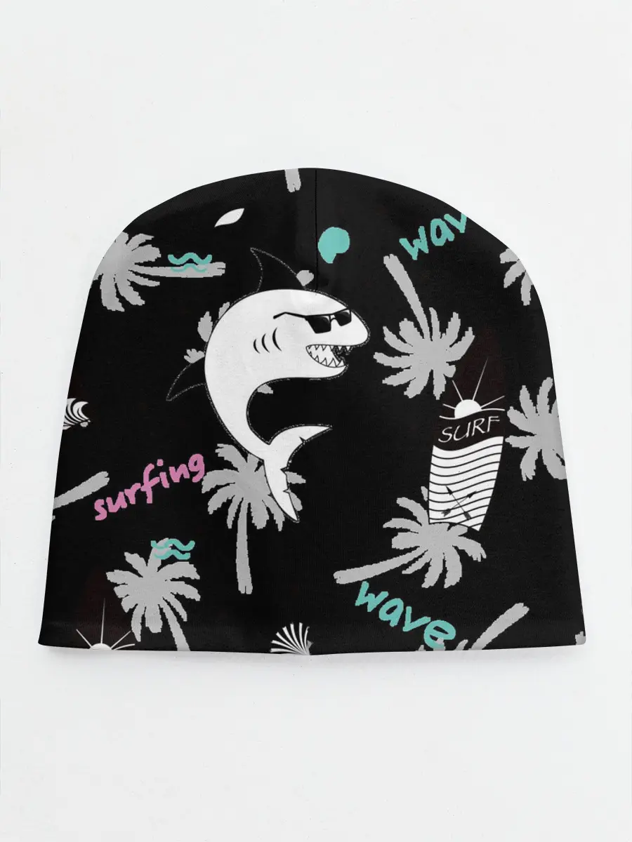 Детская шапка / Акула и серфинг