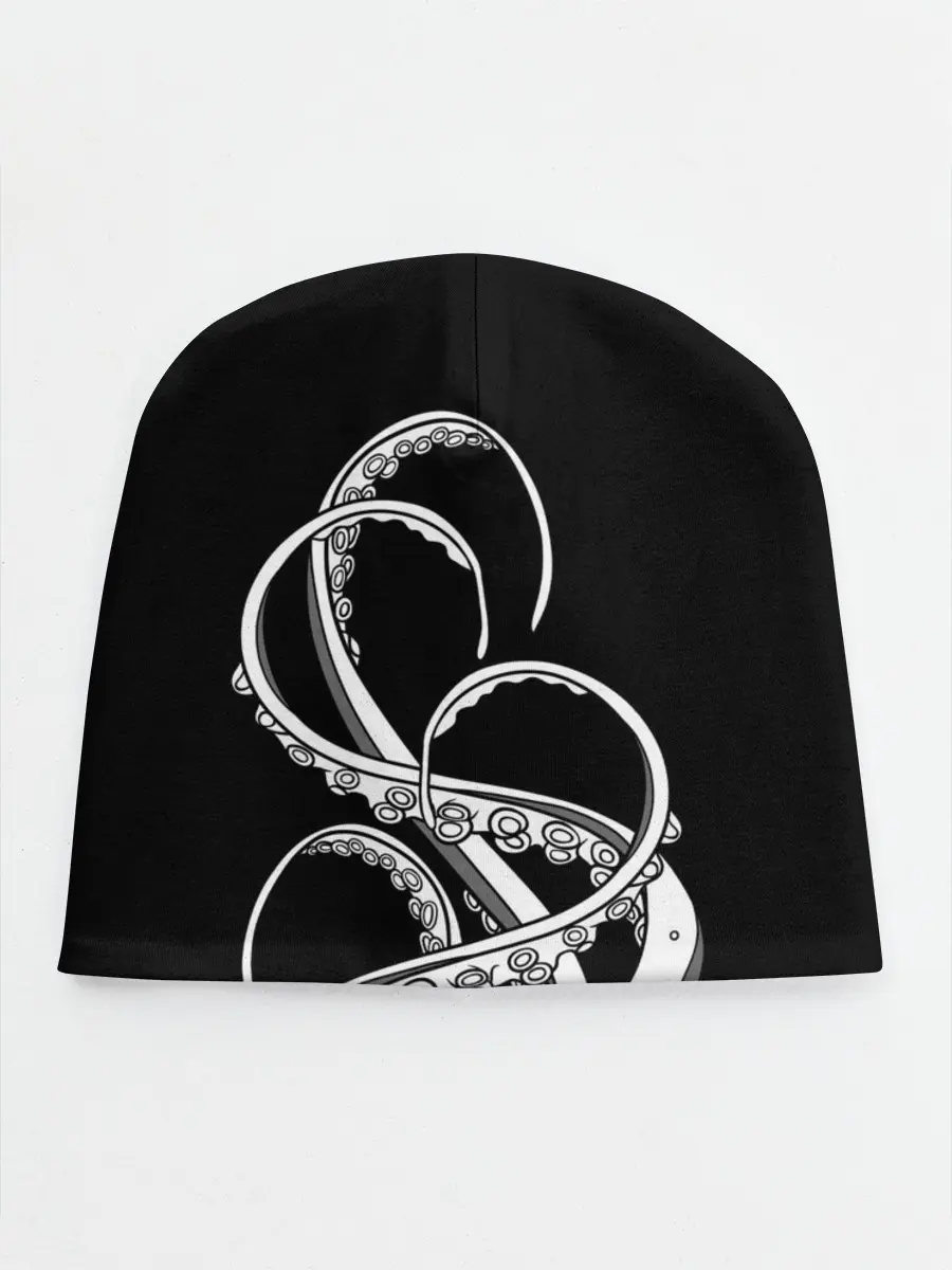 Детская шапка / Octopus Black and White
