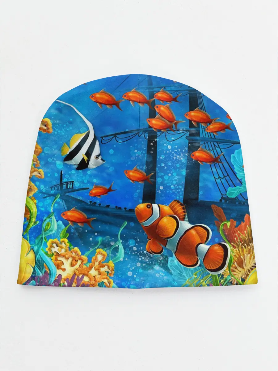 Детская шапка / На глубине | Рыбки | Пляжная