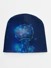Детская шапка / Медуза на синем