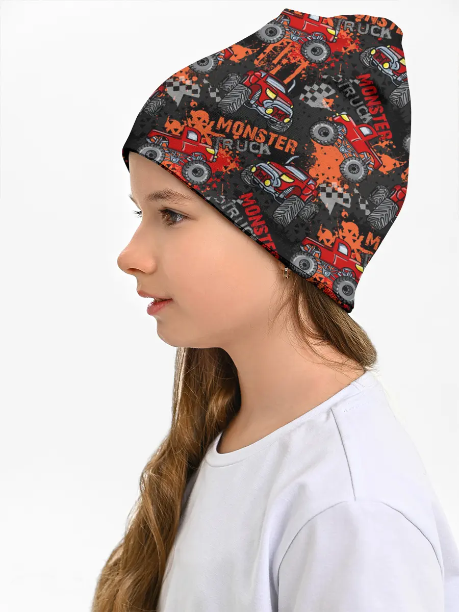 Детская шапка / MONSTER TRUCK RED