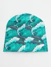 Детская шапка / Дельфины в море