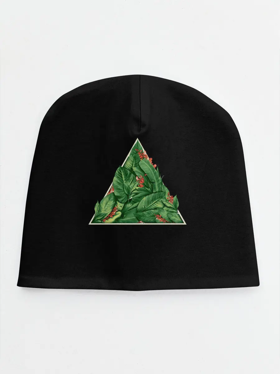 Детская шапка / Листва в треугольнике