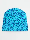 Детская шапка / Неоновые синие узоры