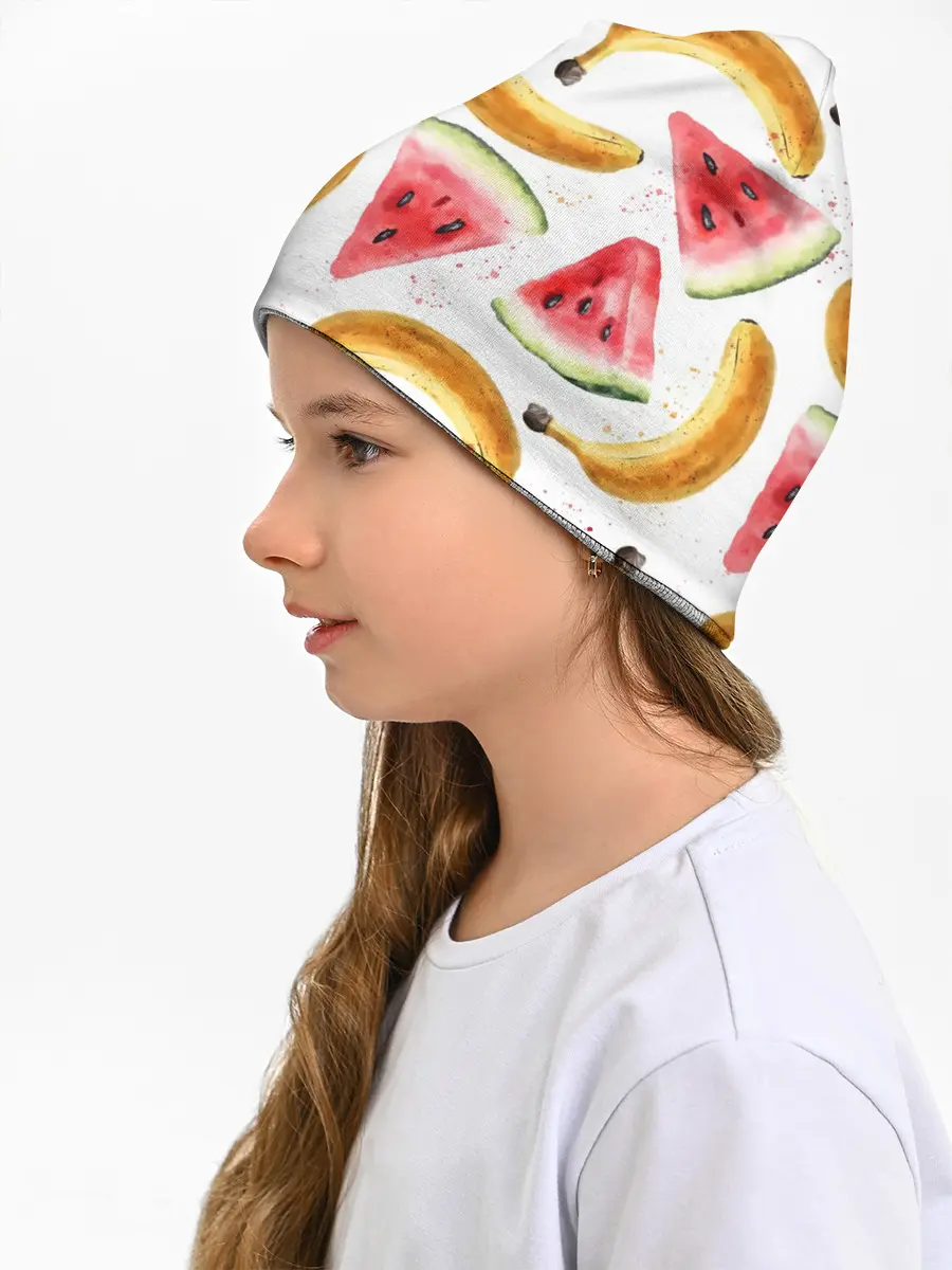 Детская шапка / Летний фреш арбуз банан