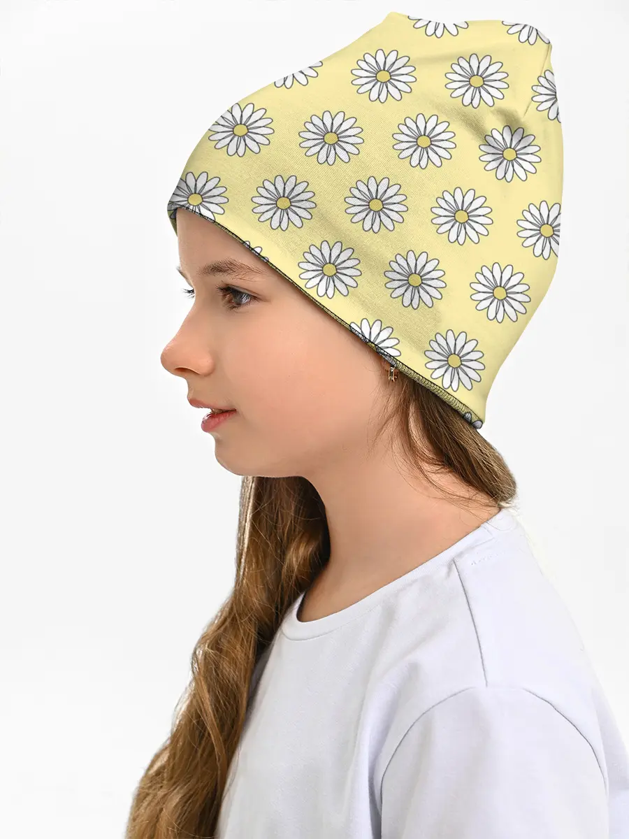 Детская шапка / Ромашки | 2