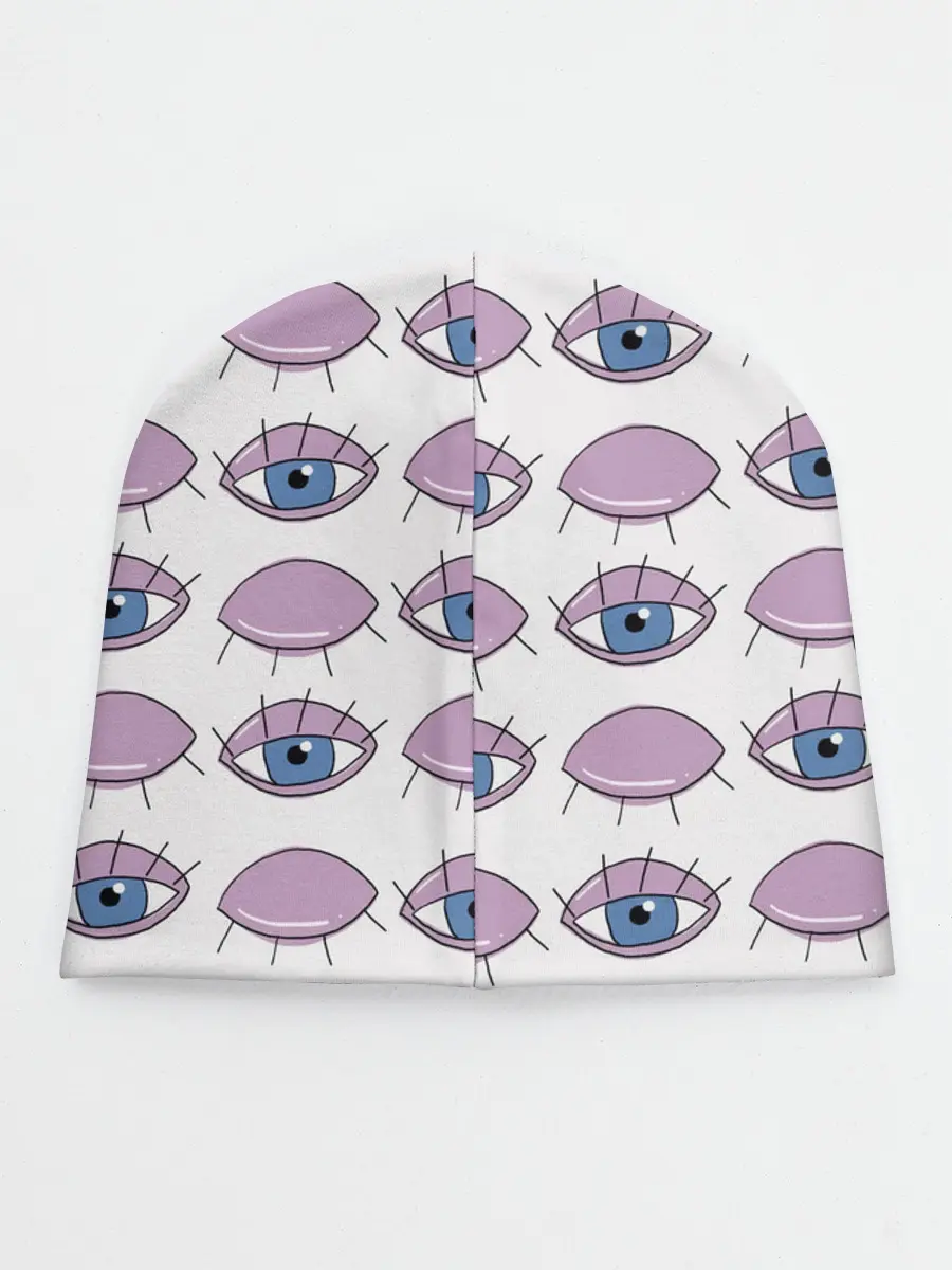 Детская шапка / Глаза фиолетовые