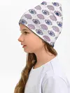 Детская шапка / Глаза фиолетовые