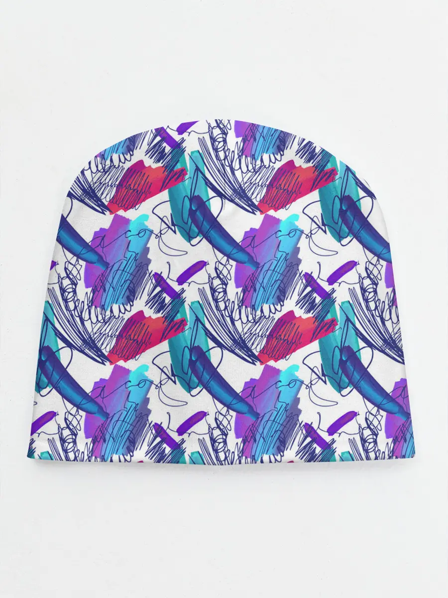 Детская шапка / Абстракция пятна краски