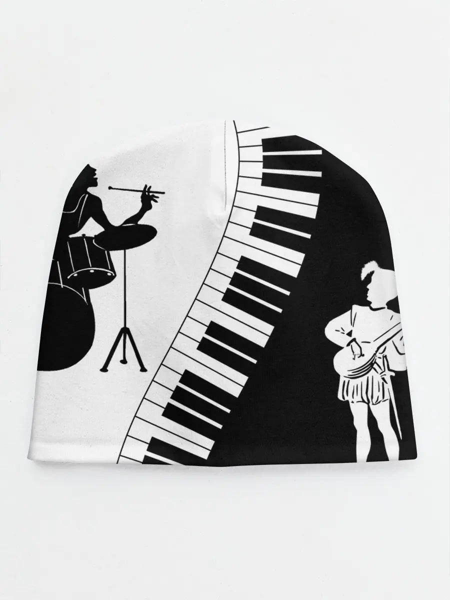 Детская шапка / Черно Белое пианино