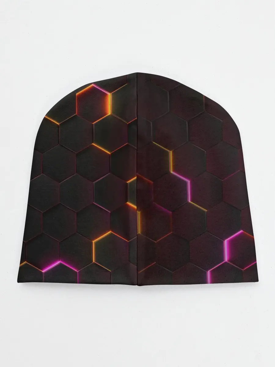 Детская шапка / НЕОН СОТЫ 3D