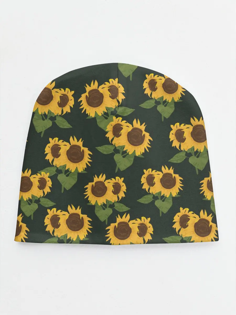 Детская шапка / Подсолнухи