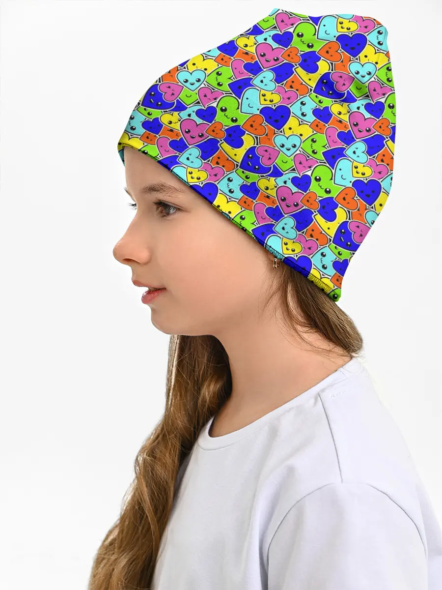 Детская шапка / Сердечки