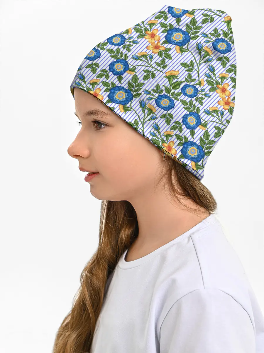 Детская шапка / Цветочки