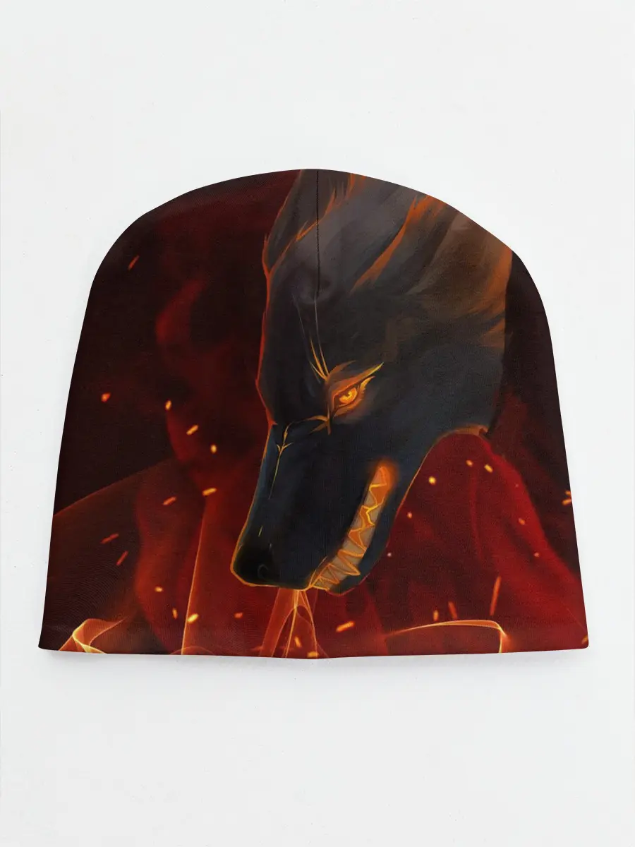 Детская шапка / ОГНЕНЫЙ ВОЛК, 3d