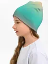Детская шапка / Красно-бирюзовый градиент