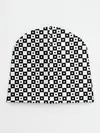 Детская шапка / ШАХМАТНАЯ КЛЕТКА В ГОРОШЕК