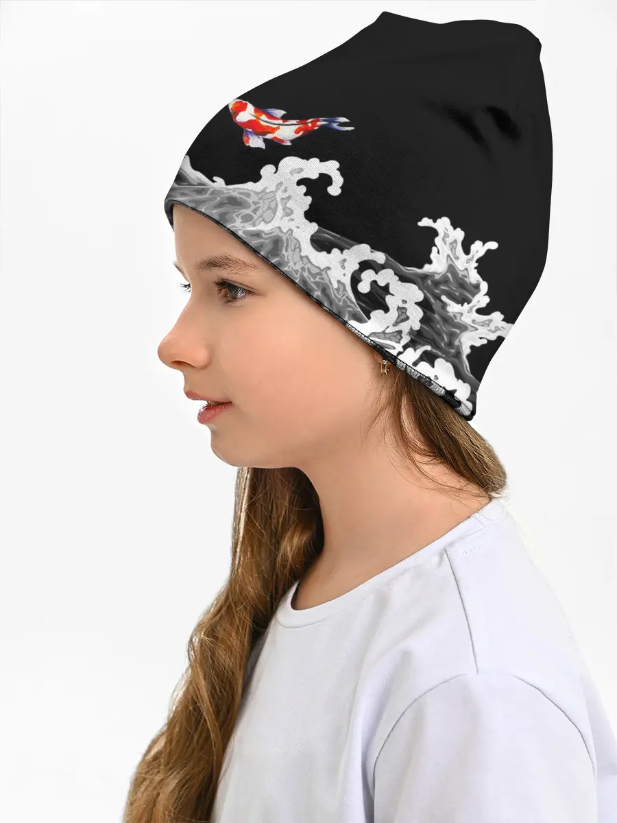 Детская шапка / Карп Кои Волна Япония Рыба