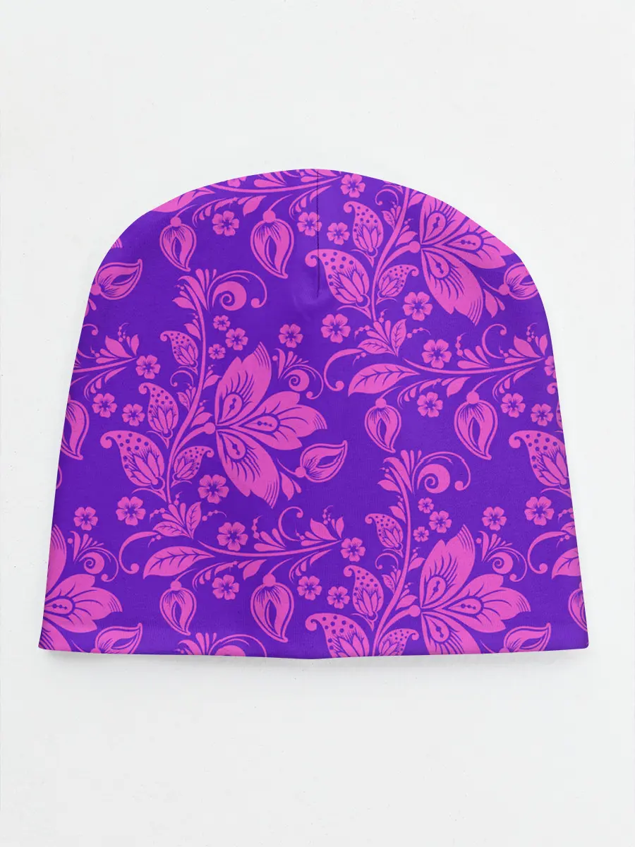 Детская шапка / ФИОЛЕТОВАЯ ХОХЛОМА
