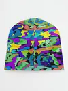 Детская шапка / Камуфляж в ярких тонах