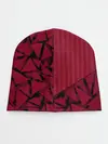 Детская шапка / Красный комбинированный узор