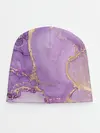 Детская шапка / Сиреневые разводы краски